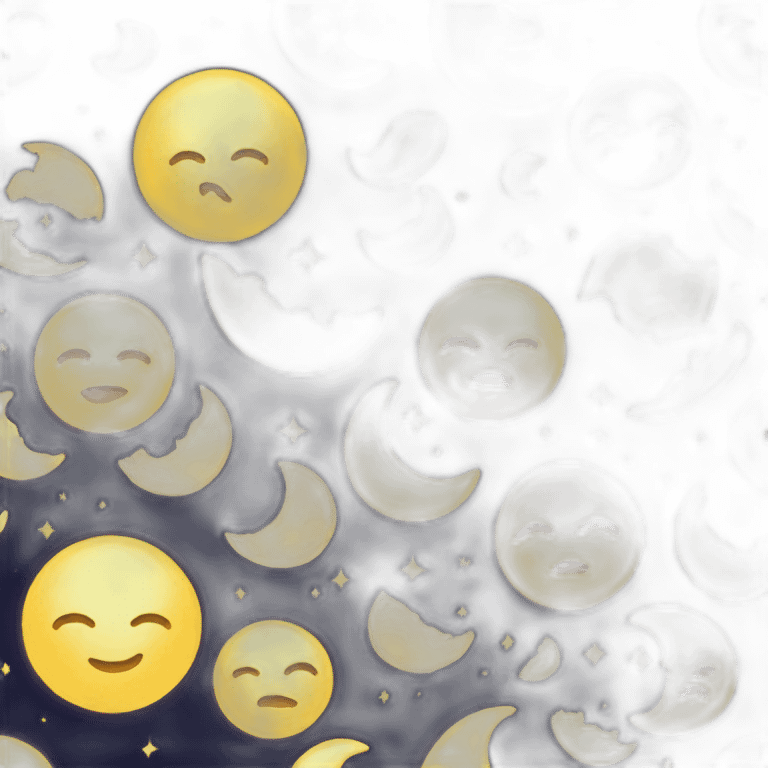 moon with a golden aura emoji