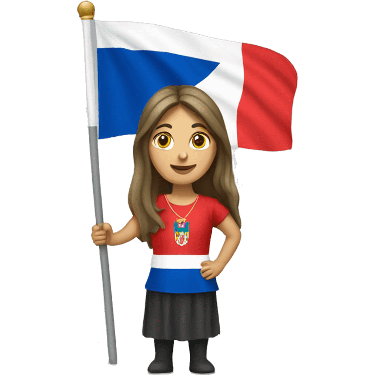 serbian woman wit flag emoji