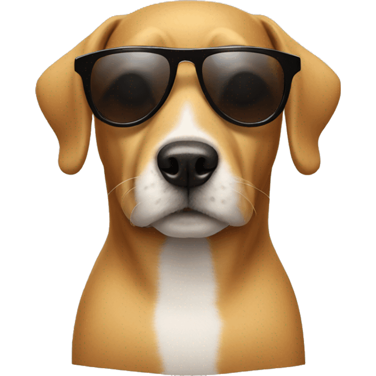 Dog with sunglasses  emoji