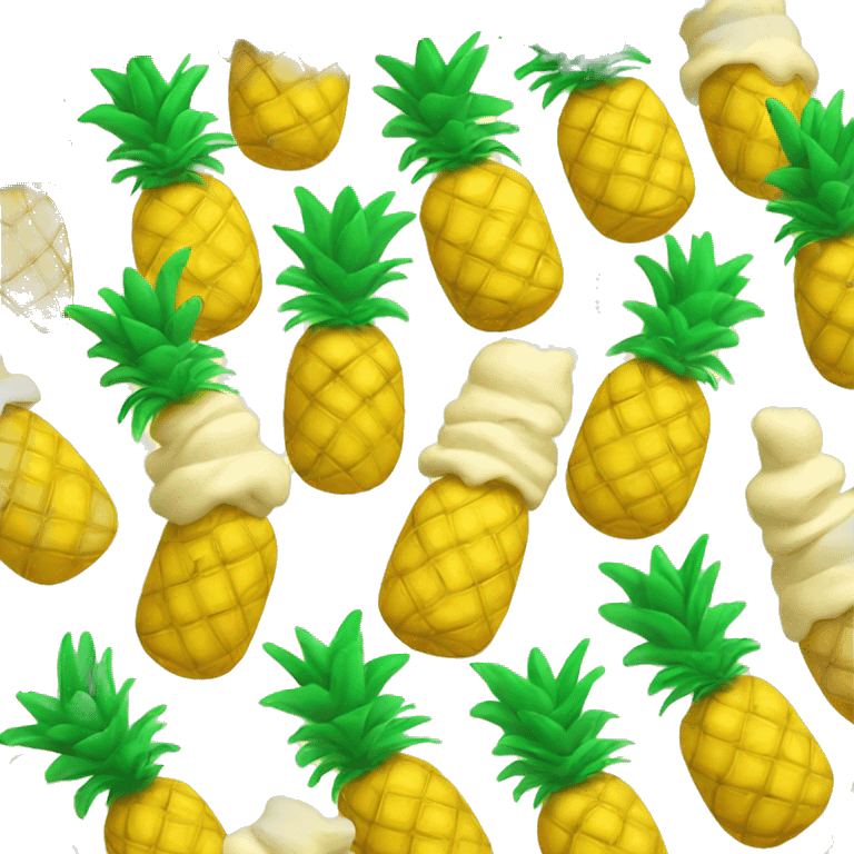 pineapple ice cream emoji