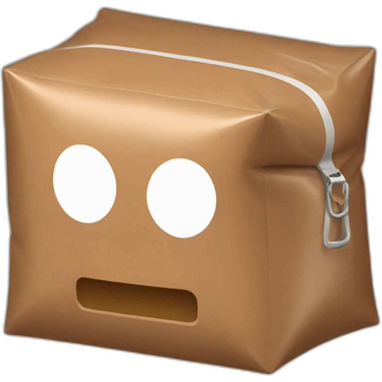 Brown__rectangular_parallelepiped_in_plastic_zip_bag emoji