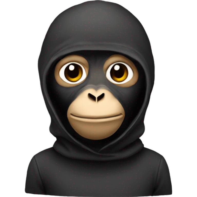 Monkey with balaclava  emoji