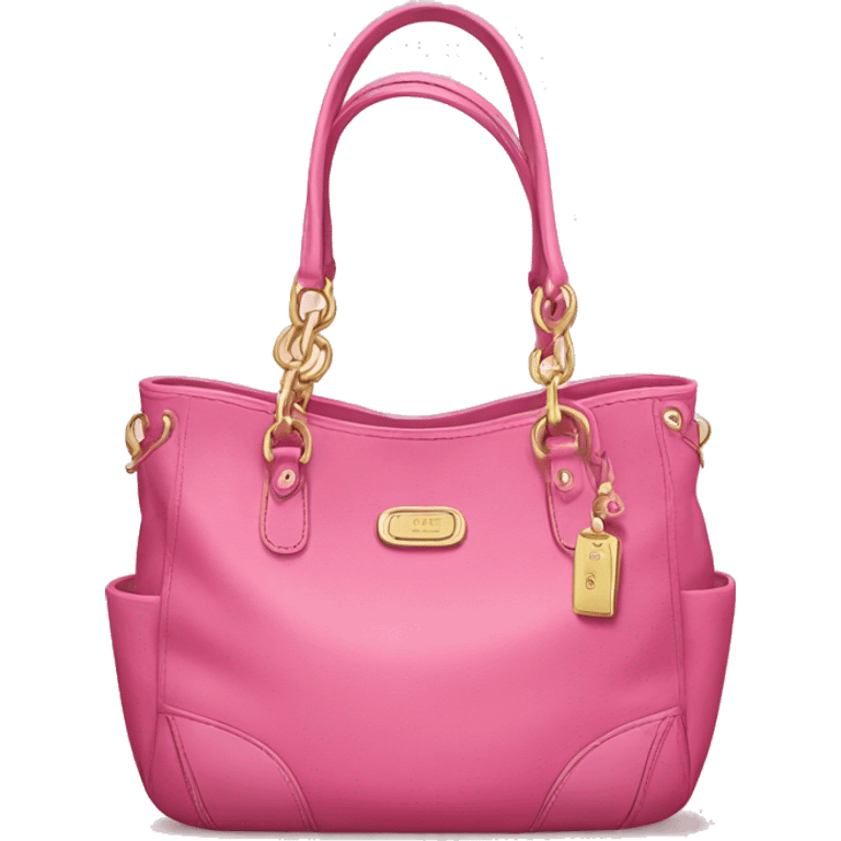 Pink coach bag emoji