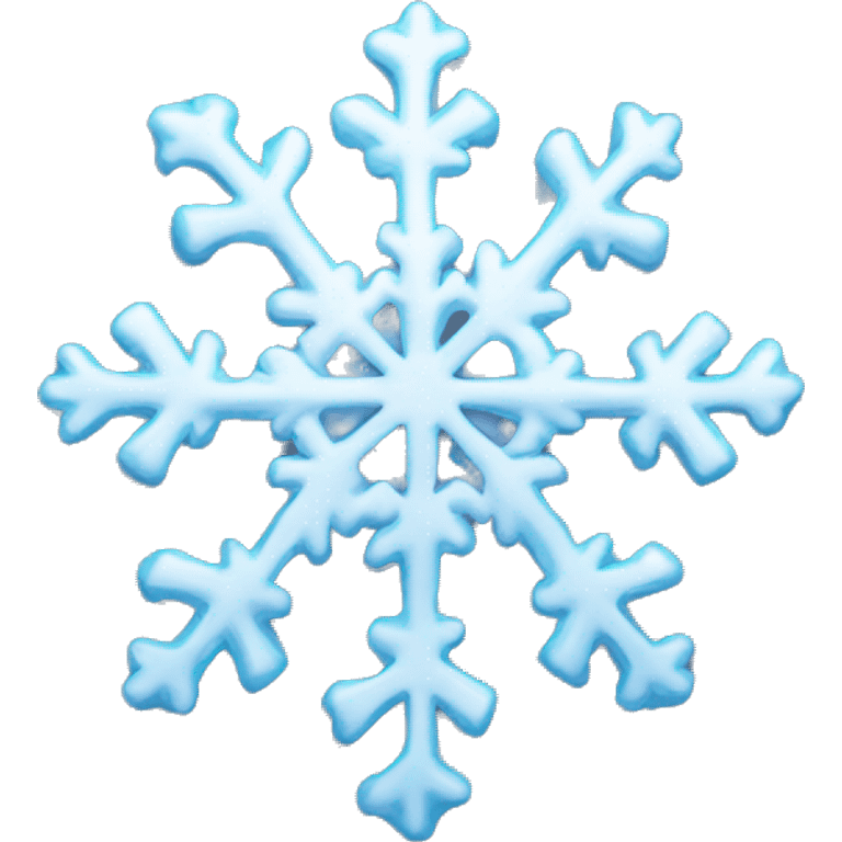 Melting snowflake emoji