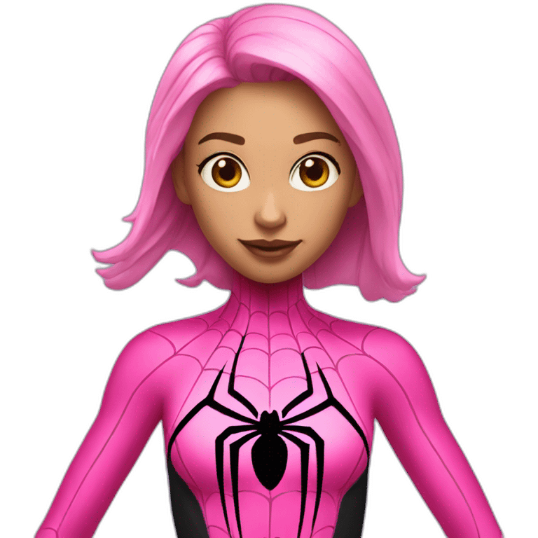 spidergirl pink color Total body emoji