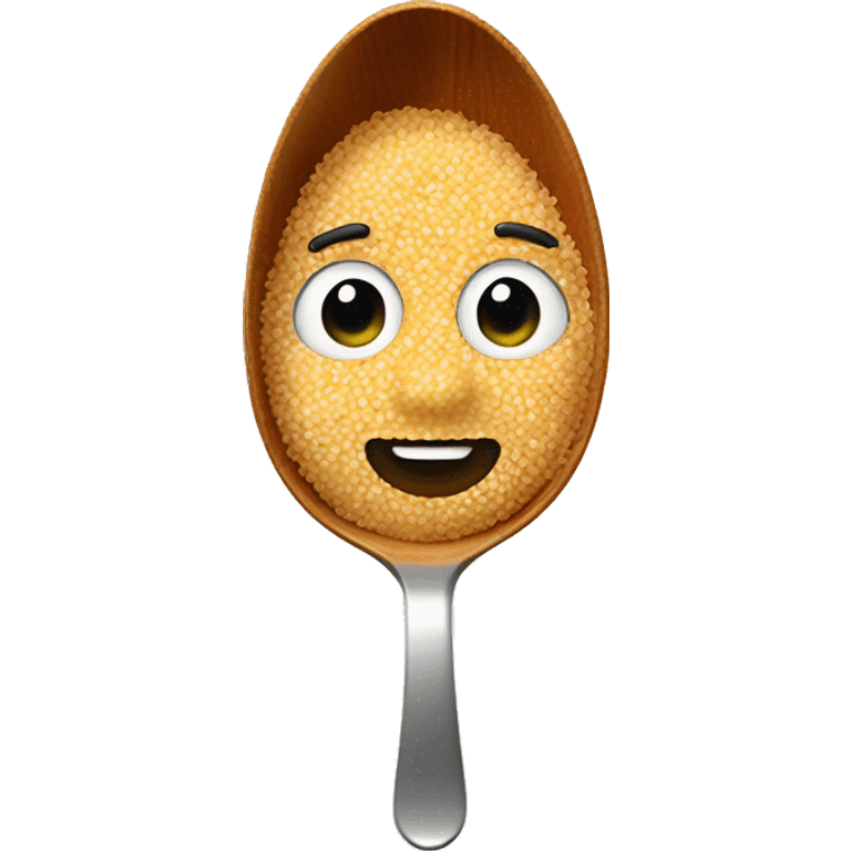 quinoa in a spoon emoji