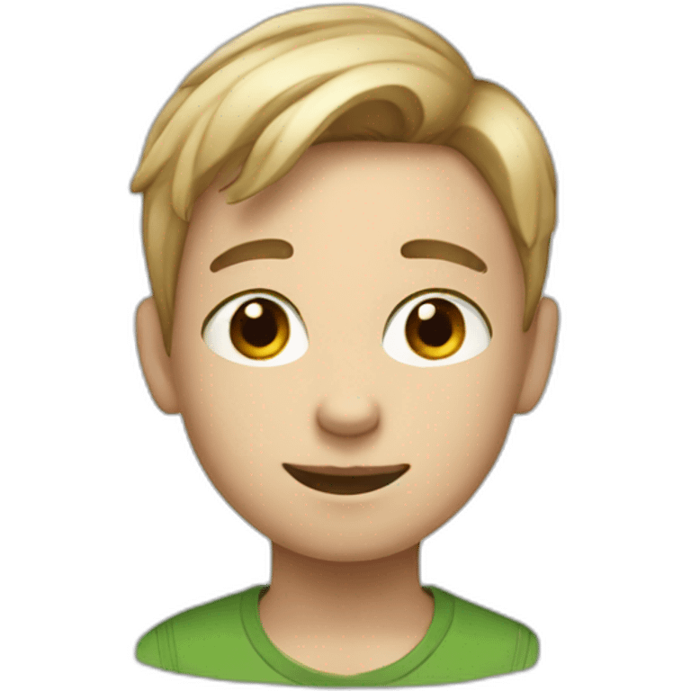 White ten year old boy emoji