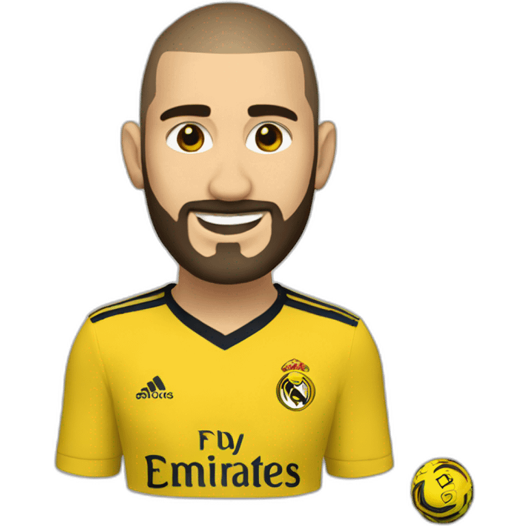 Benzema ittihad fc yellow emoji