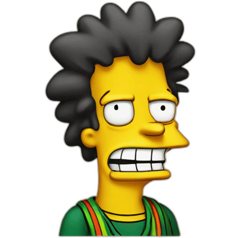 Bart Simpson Rasta emoji