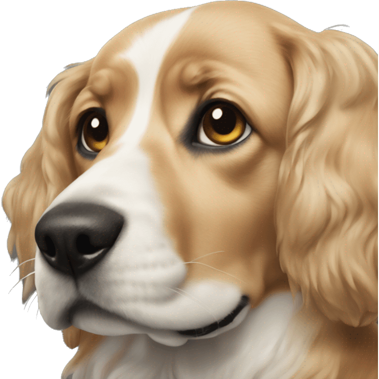 realistic dog portrait close-up emoji