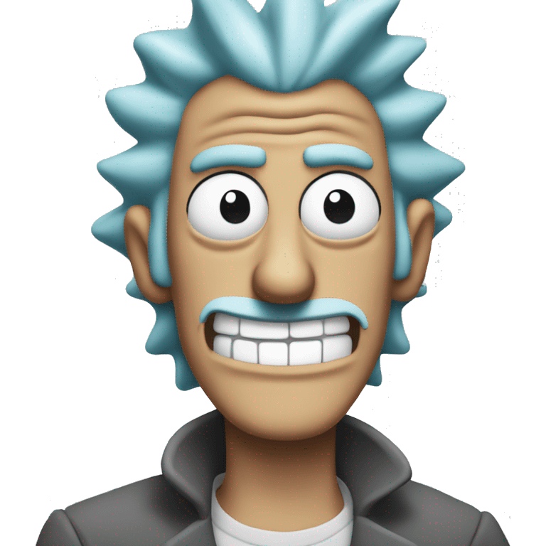 rick sanchez smiling without mustache emoji