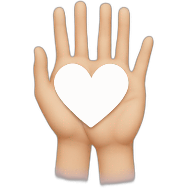 hands heart whatsapp sign emoji