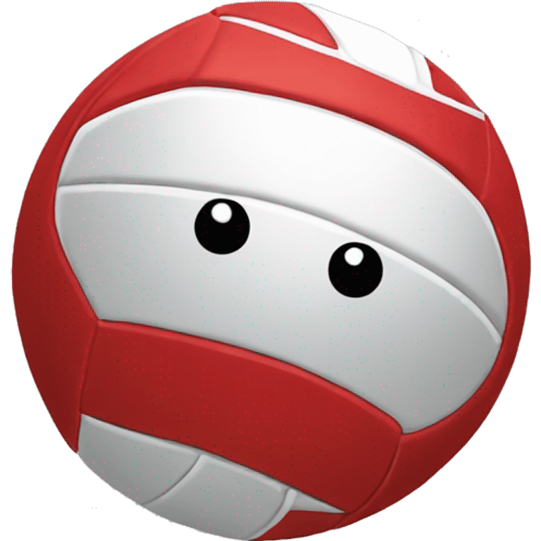 red volleyball emoji