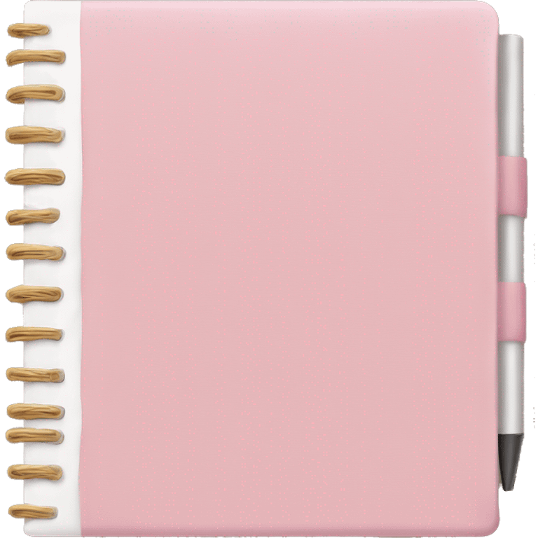 pastel pink journal emoji