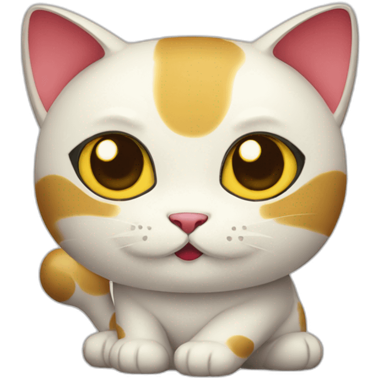 Japanese fortune cat emoji