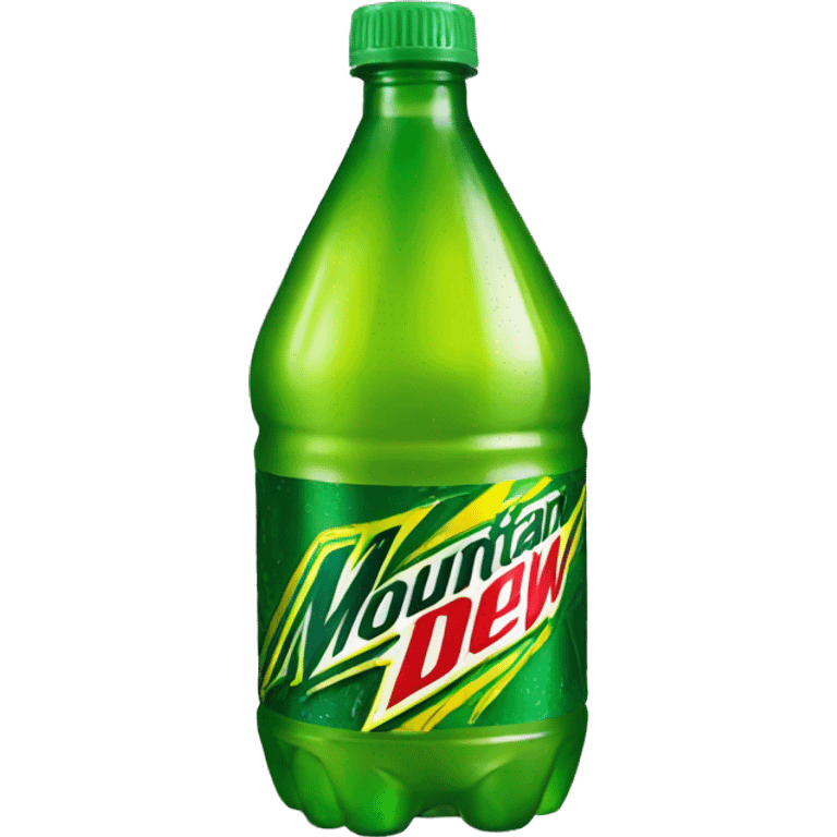 a bottle of mountain dew emoji