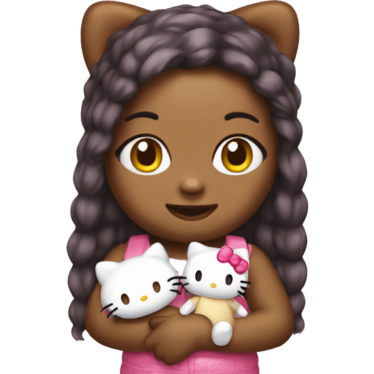 hello kitty wit teddy bear emoji