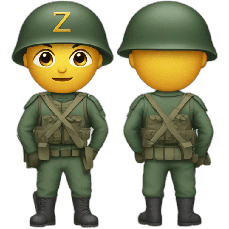 soldier with letter z emoji