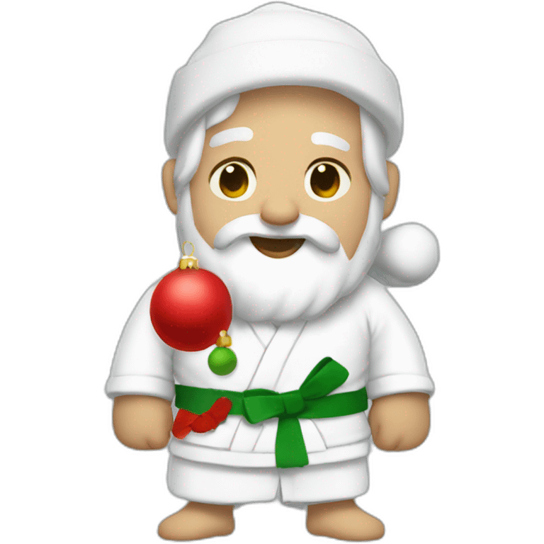 Christmas judo santa emoji