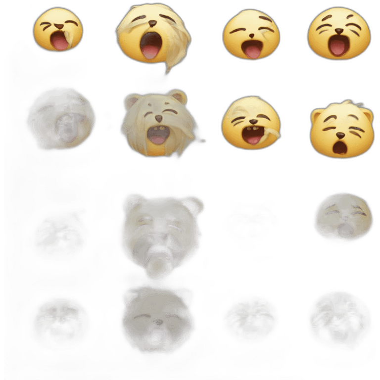 sneezing cute animals emoji