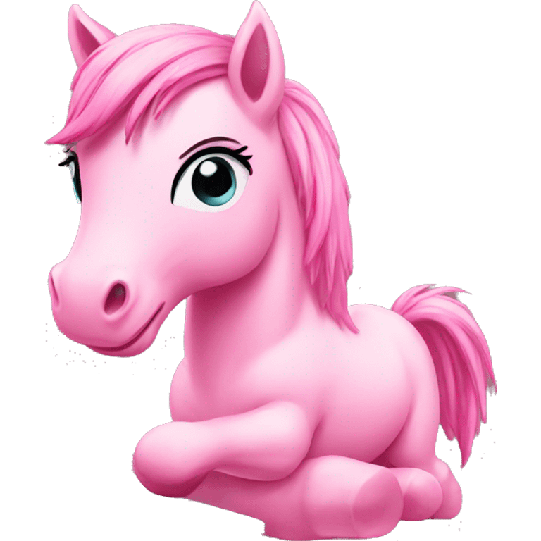 pink pony with a laptop emoji