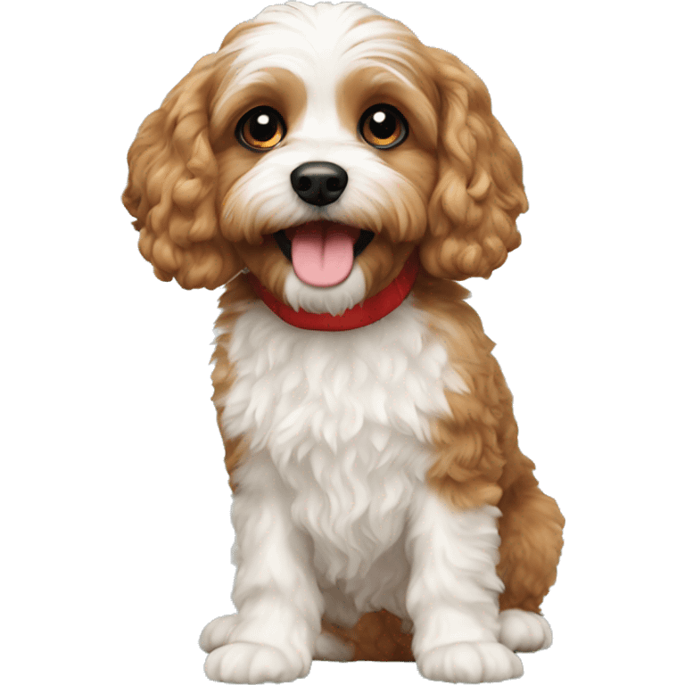 Christmas cavapoo  emoji