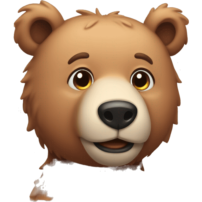 blushing bear emoji