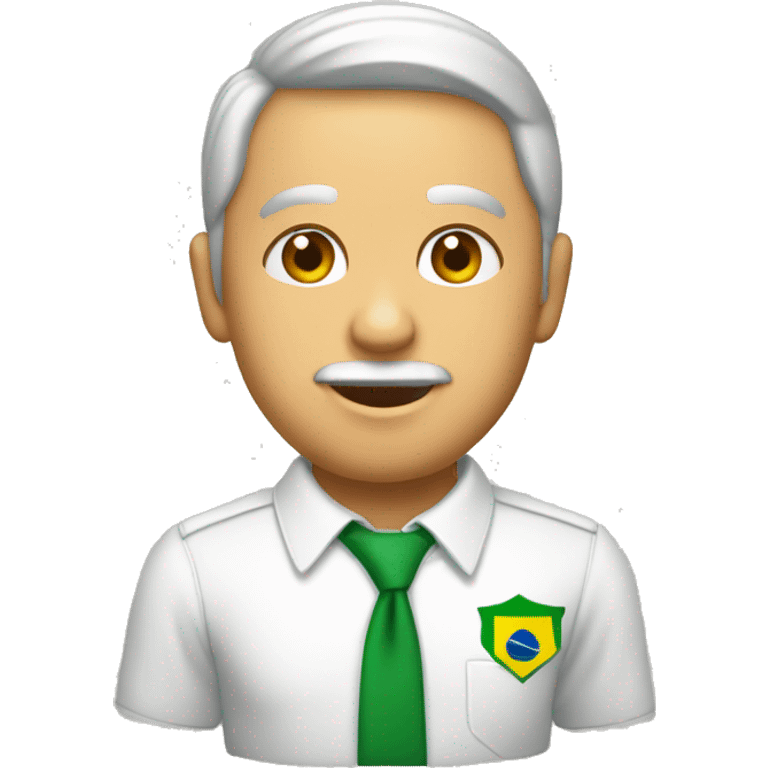 Menino com a camisa do estado do Parádo Brasil emoji