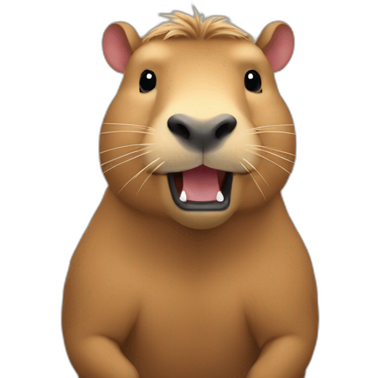 capybara qui fait du rugby emoji