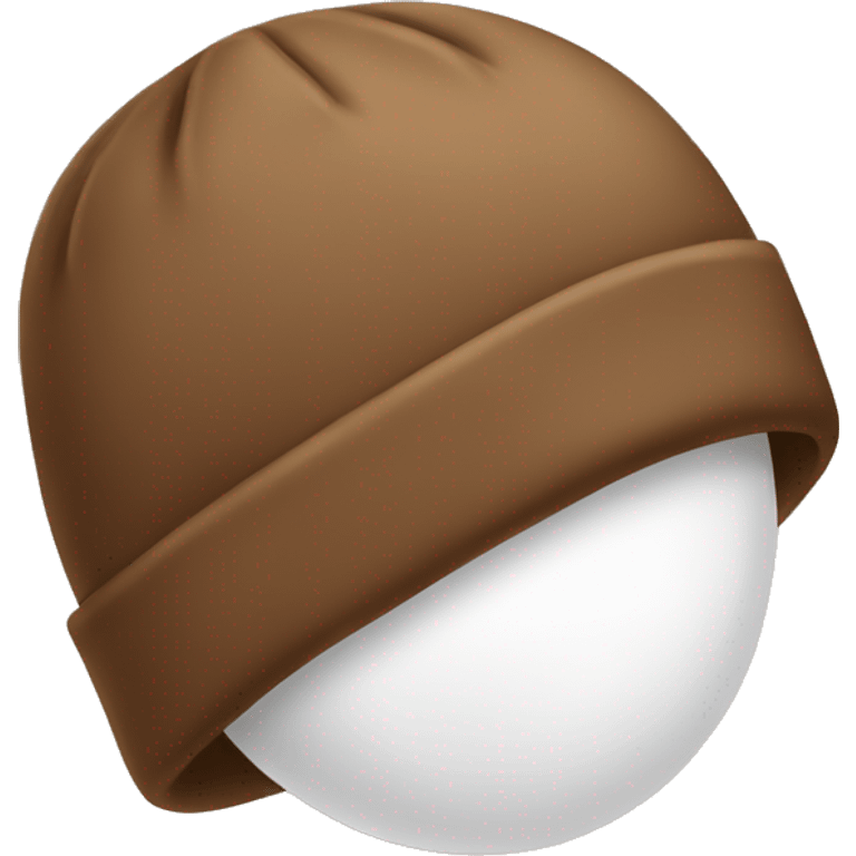 brown winter hat no person emoji