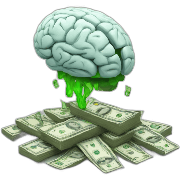 money with brain emoji