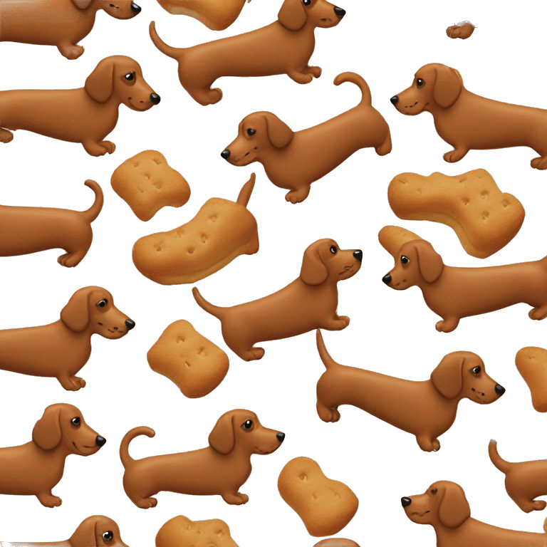 dachshund biscuits emoji