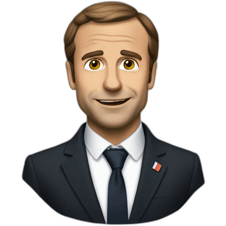 Macron qui rigole emoji