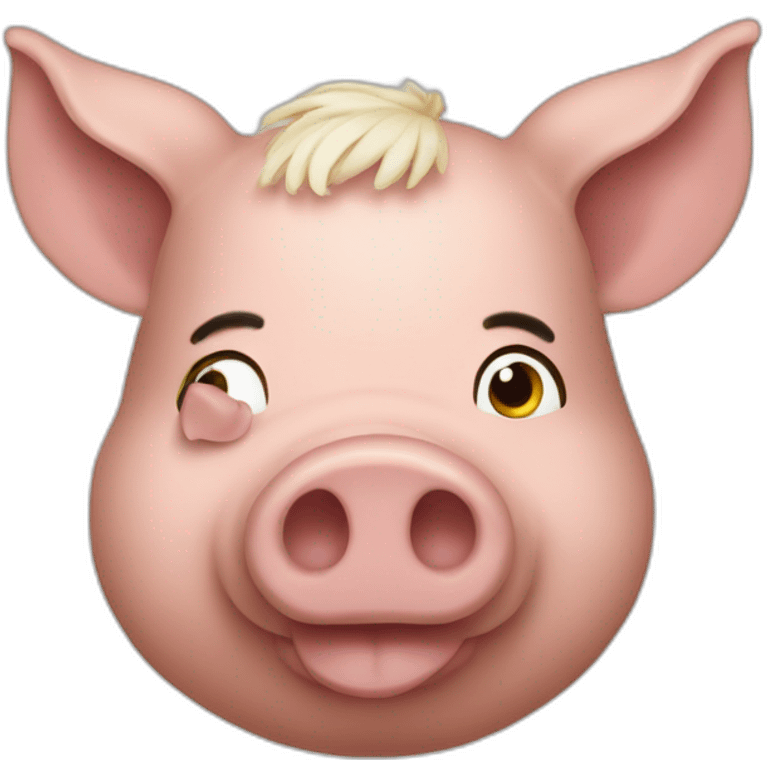 Cochon macron emoji