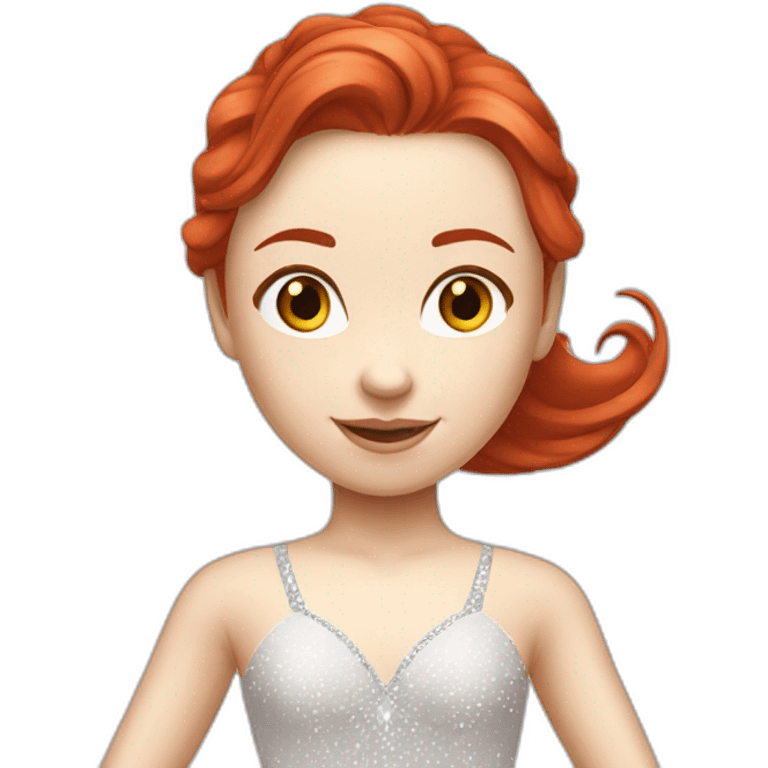 Alexandra trusova figure skater long red hair emoji