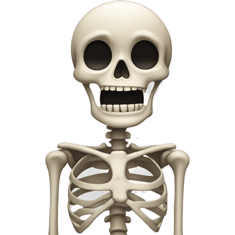 Skeleton shrugging emoji