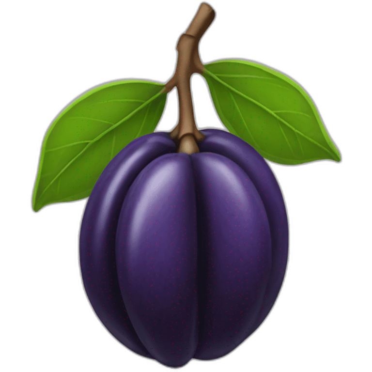 prune fruit emoji