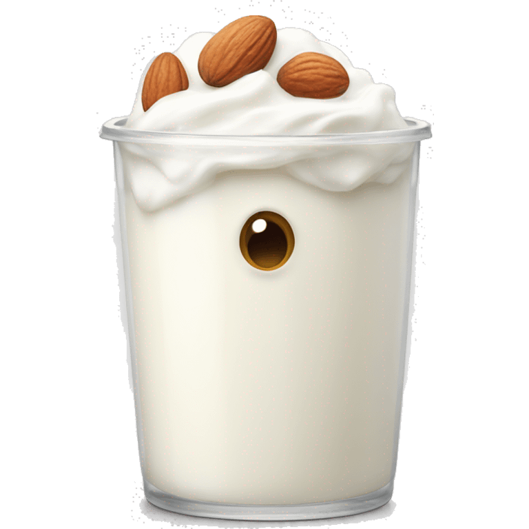 yoghurt with nuts emoji