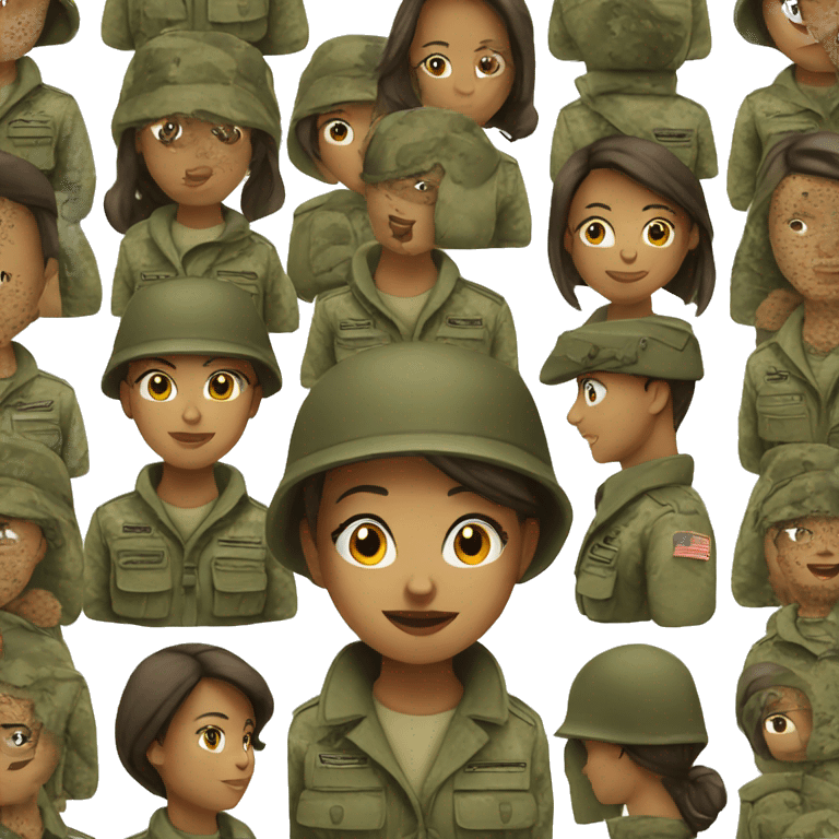 Women in army  emoji