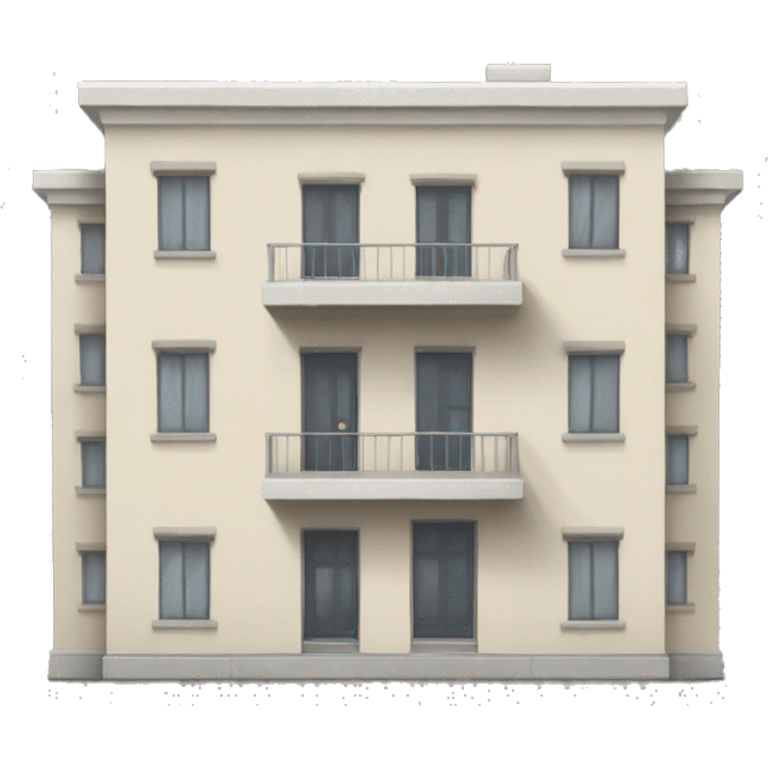 Apartment building with stucco emoji