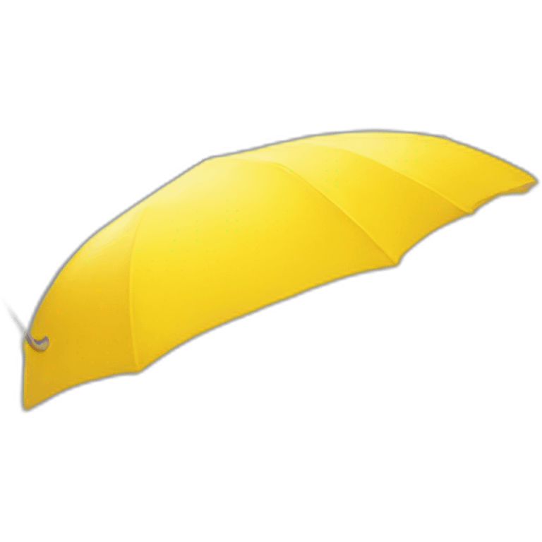 Yellow umbrella man emoji