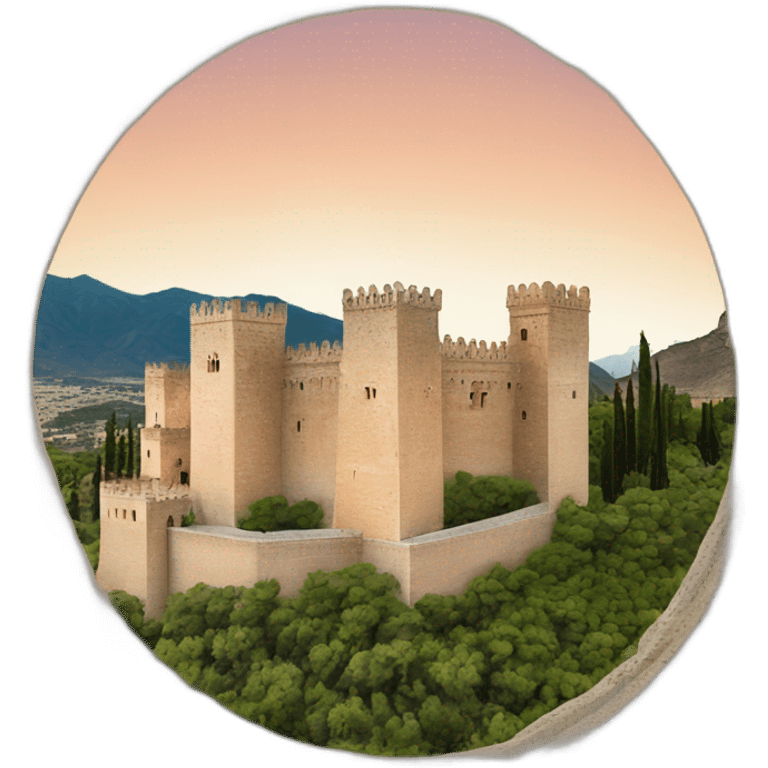 Alhambra de Granada Torre de la vela emoji