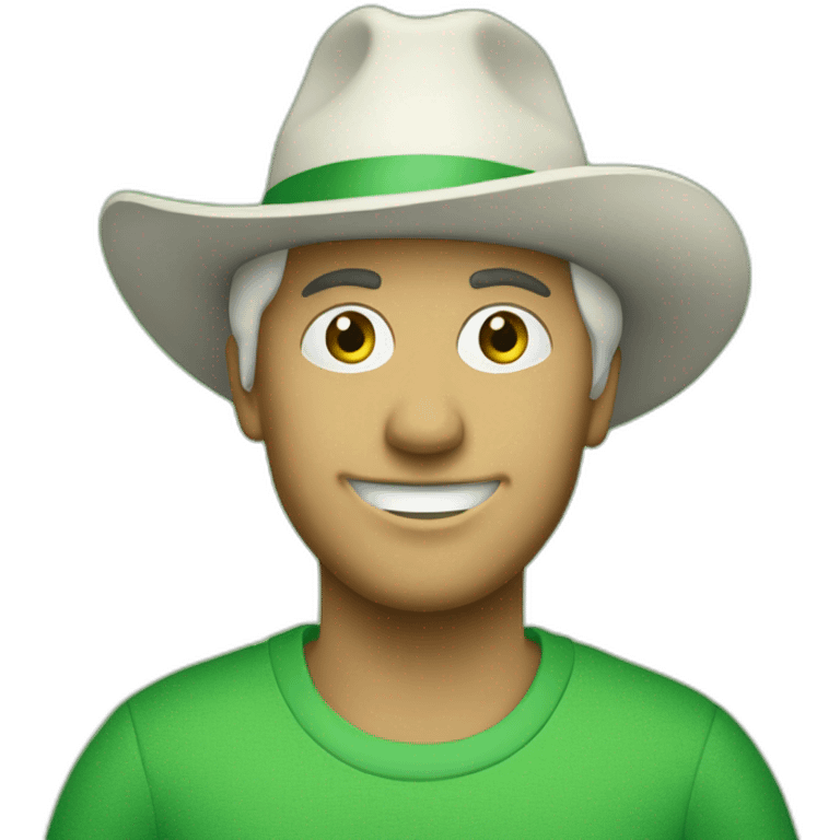 tenn with green shirt with texture of "Kirmes Großburschla" emoji