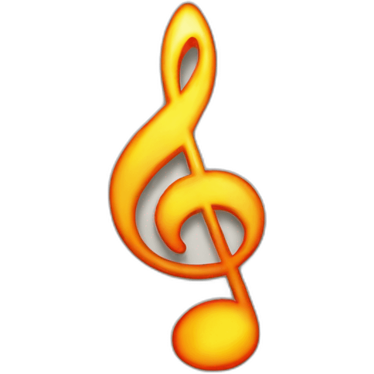 fire, musical note emoji