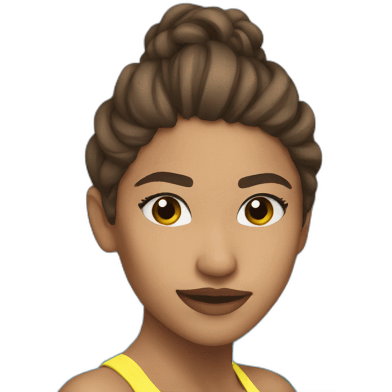 Zendaya as an swimmer emoji