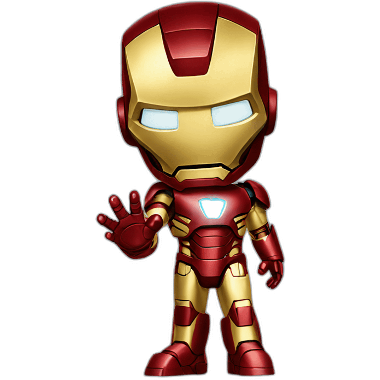 Iron man waving emoji