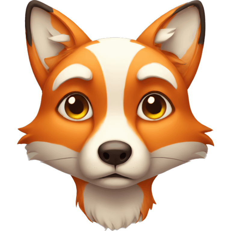 sad fox emoji