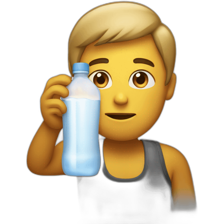 a person drinking liquid calorie emoji