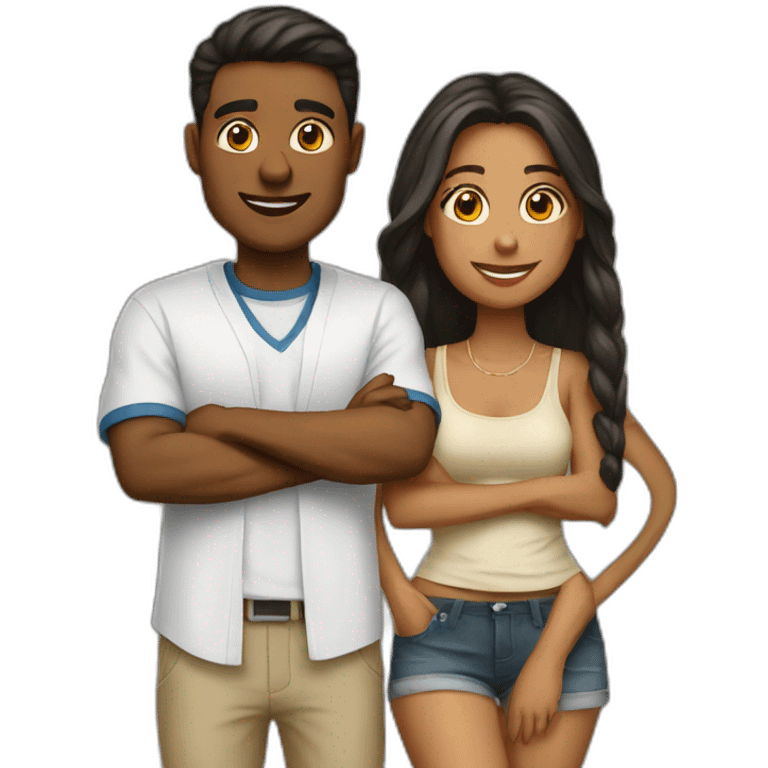 Couple in college emoji