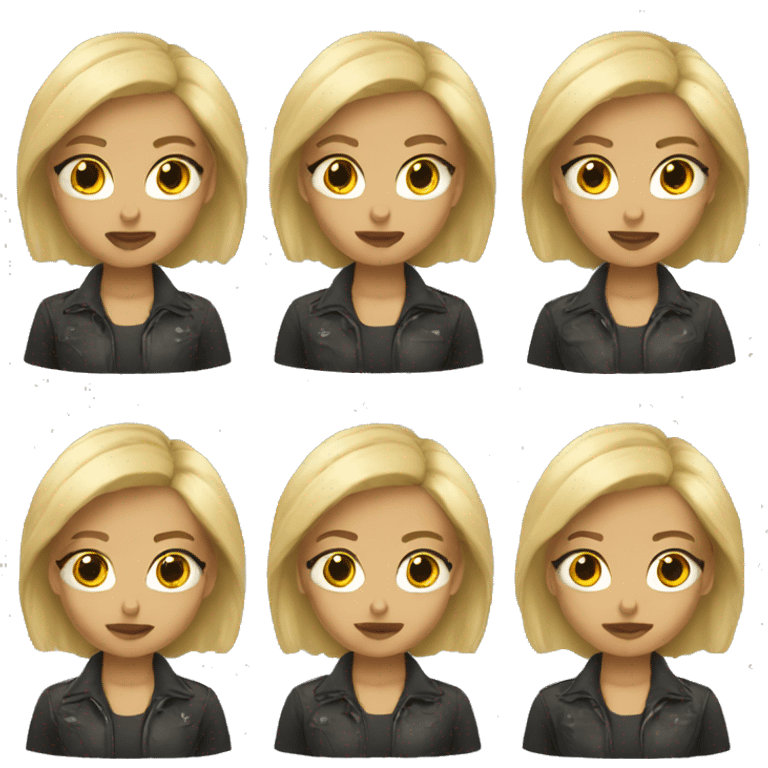 Blonde baddie  emoji